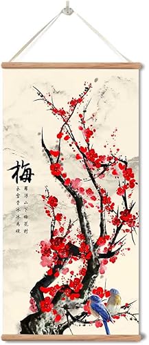 Miniatura 1 de zhugege Pintura de flores de ciruela, arte de pared para sala de estar, dormitorio, pintura meticulosa tradicional china, carteles e impresión,