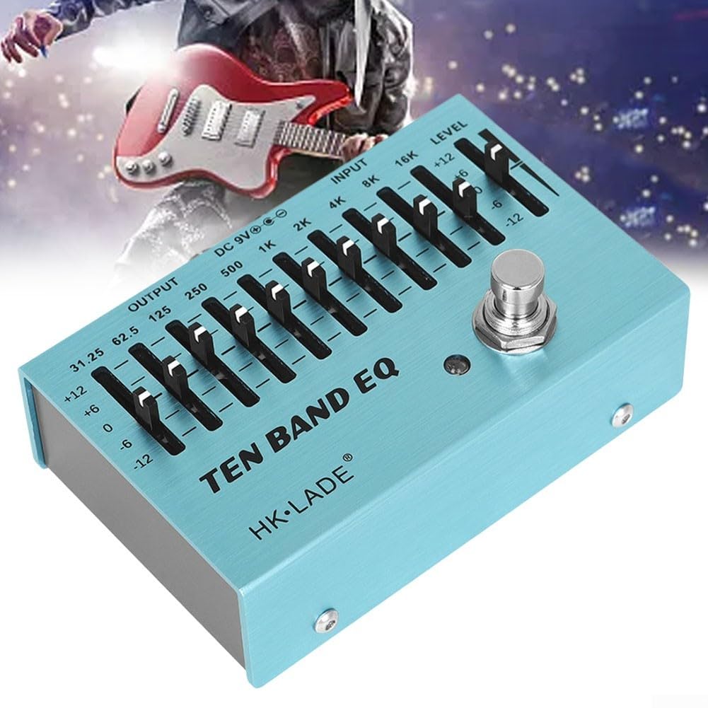Aluminium EQ Equalizer Pedal 10-Band für Gitarre