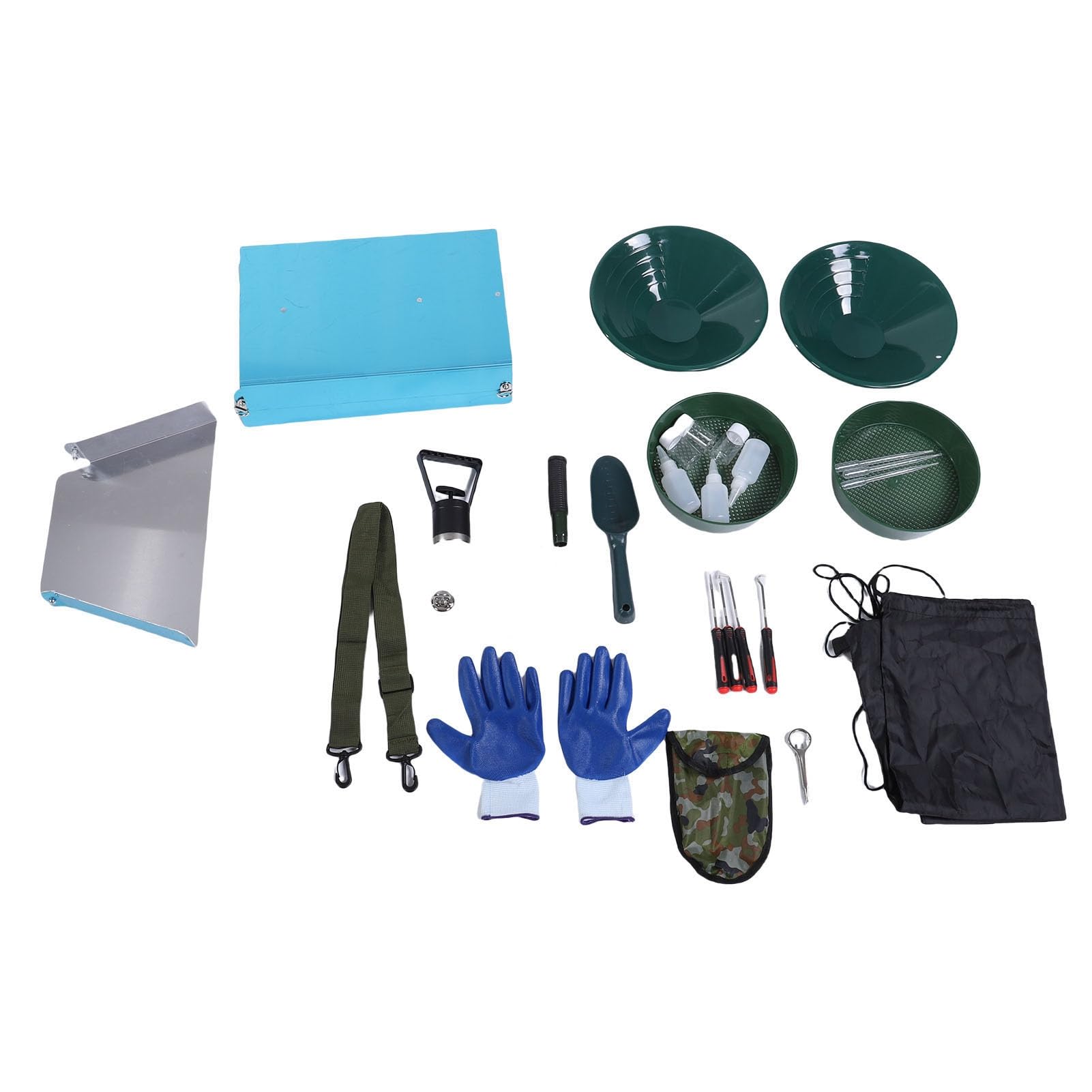 Omabeta Kit de Lavado de Oro, Equipo Portátil de Caja de Esclusa de Alta