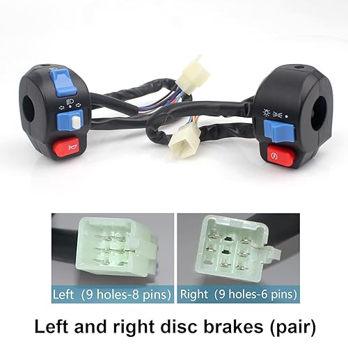 Miniatura 5 de Minho Monopatín chino impermeable de aluminio 78 pulgadas 0.866in izquierda derecha mango interruptor conjunto de control conjunto para sistema de