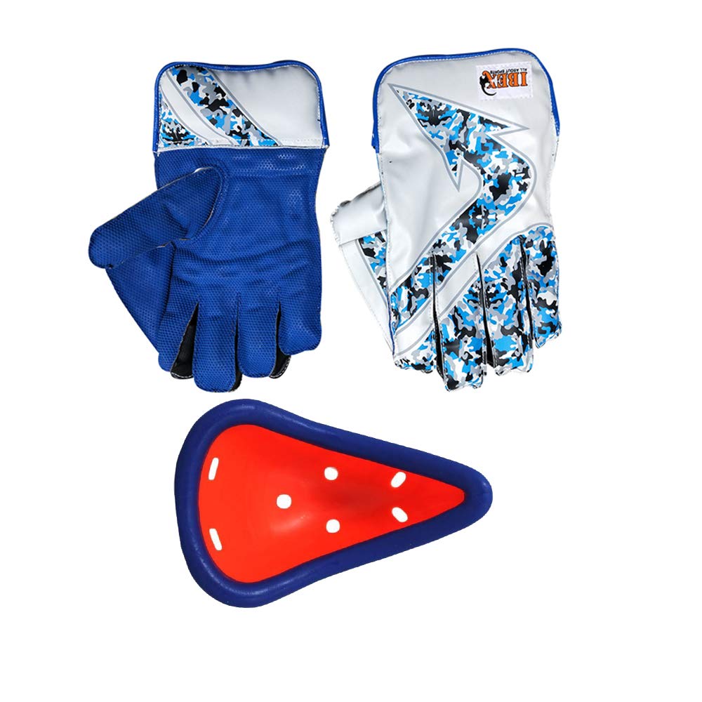 Ibex Regular Arrow Blue Wicket Keeping Gloves with Abdominal Guard (B07YLSG7X7) Amazon Price History, Amazon Price Tracker