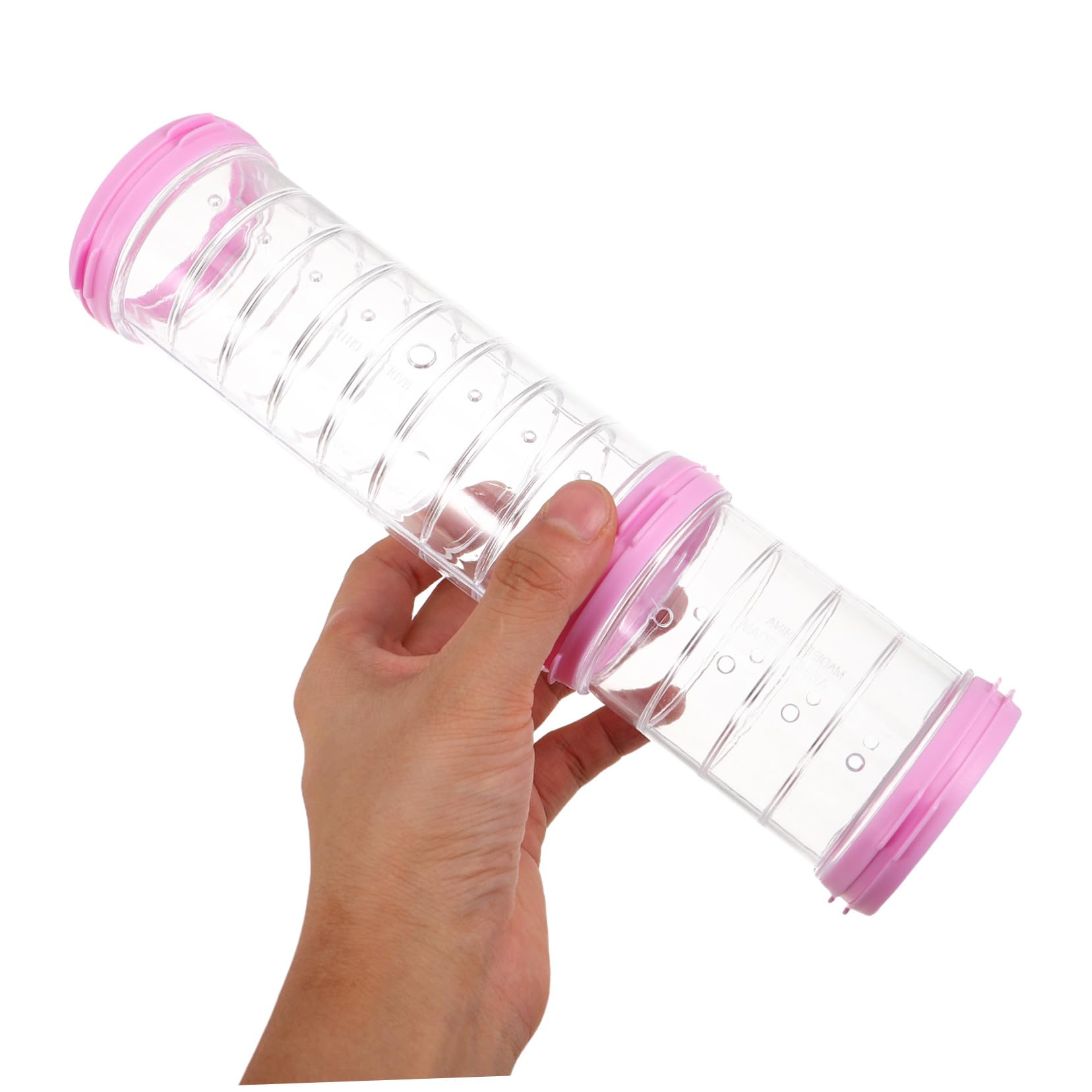 Tunnel di Gioco per Animali in Plastico Trasparente 2 Set per Criceti e Furetti, Accessori per Gabbie per Piccoli Animali Domestici