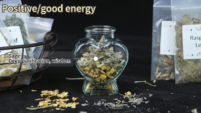 Set de 60 hierbas secas para brujería y velas miniatura 7