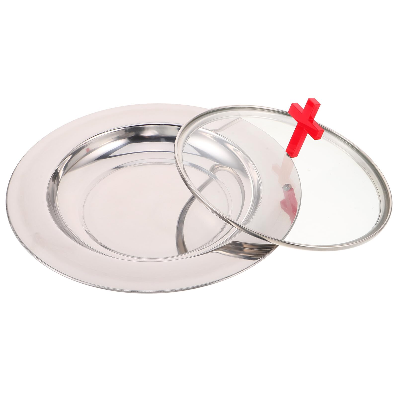 Plateau de sainte communion avec couvercle et bac à vin de service pour église