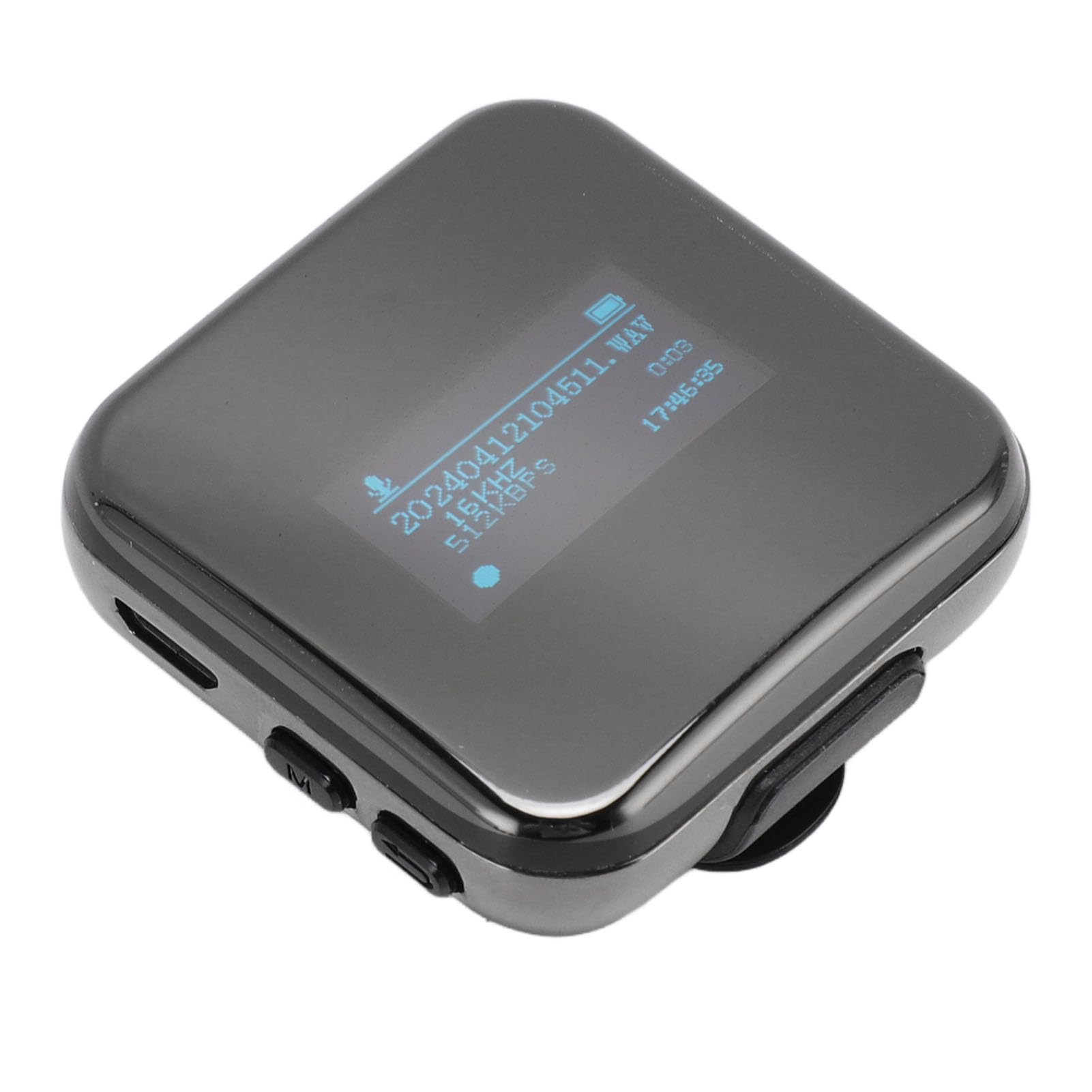 lyrlody Lettore MP3, Schermo HD Tecnologia AI con Cancellazione del Rumore Lettore di Ebook Impermeabile Piccolo MP3 per Allenamento (32G)
