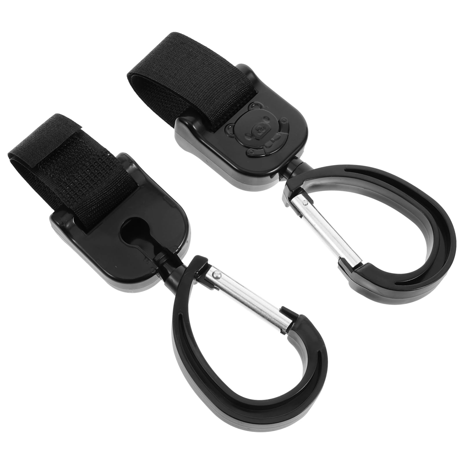 HANABASS 2Pcs Stroller Hooks with Rotation Versatile Stroller Bag Hooks for Easy Attachment of Diaper Bags Shopping Bags Convenient Design for Stroller