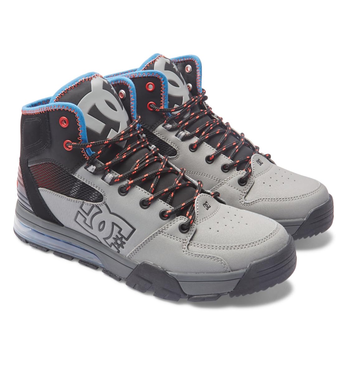 DC Shoes Versatile Hi WR - Lace-up Boots for Men, Grey Blue Ashes, 8
