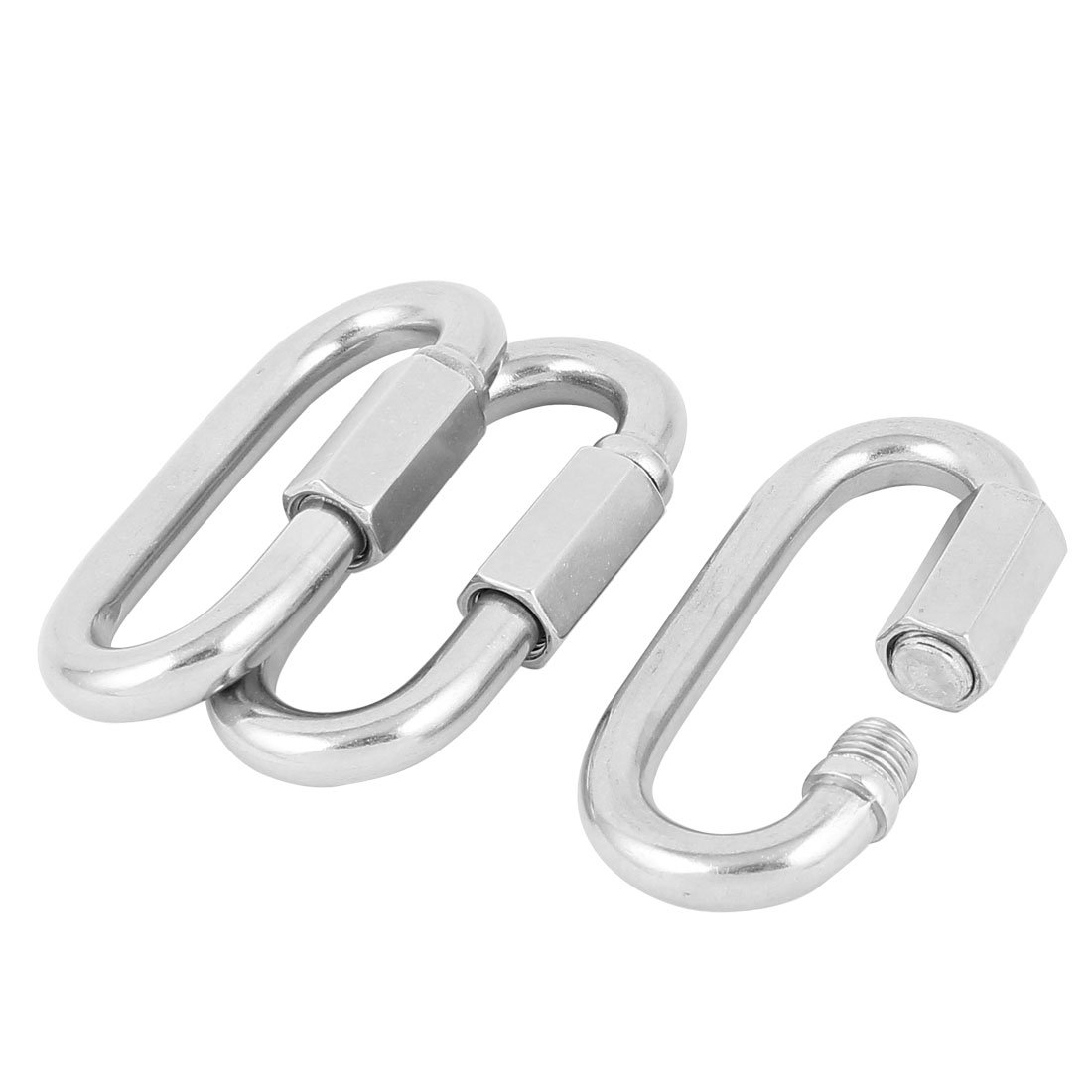 Aexit 3 Pcs Audio & Video Accessories 10mm Quick Link Chain Fastener Hook Stainless Steel Joint Easy Connectors & Adapters Clip Clamp