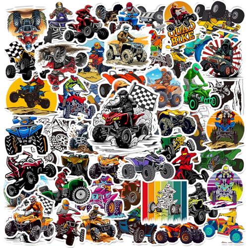 50PCS Four Wheeler ATV Quad Bike Stickers Dirt Bike Decals Party Favors Birthday...