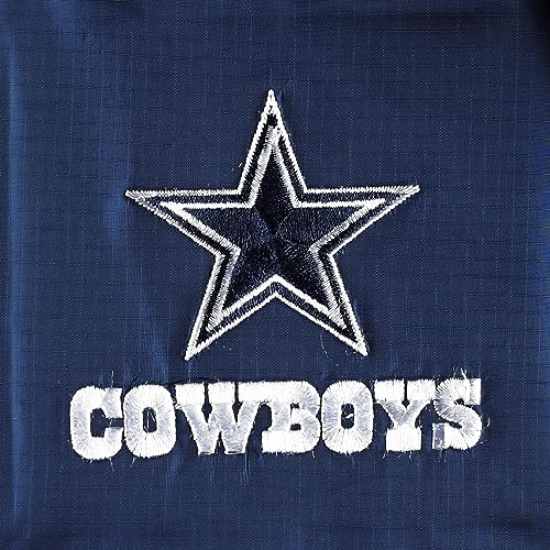 Dunbrooke 5490-004-COW Men'S Navy Dallas Cowboys Circle Sportsman Waterproof Packable Lightweight Full-Zip Jacket thumb #4