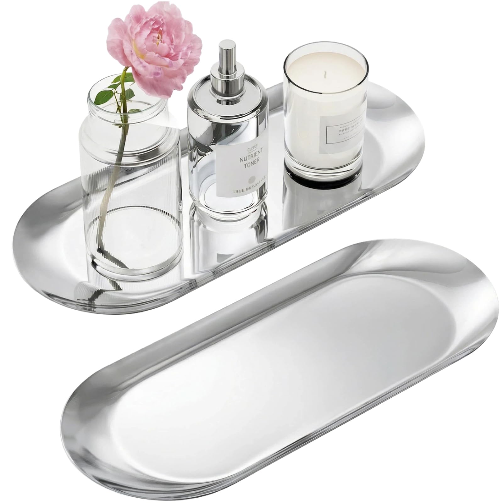 silver dresser tray Sterling Silver Oblong Vanity Dresser Pin Tray by Gorham #810