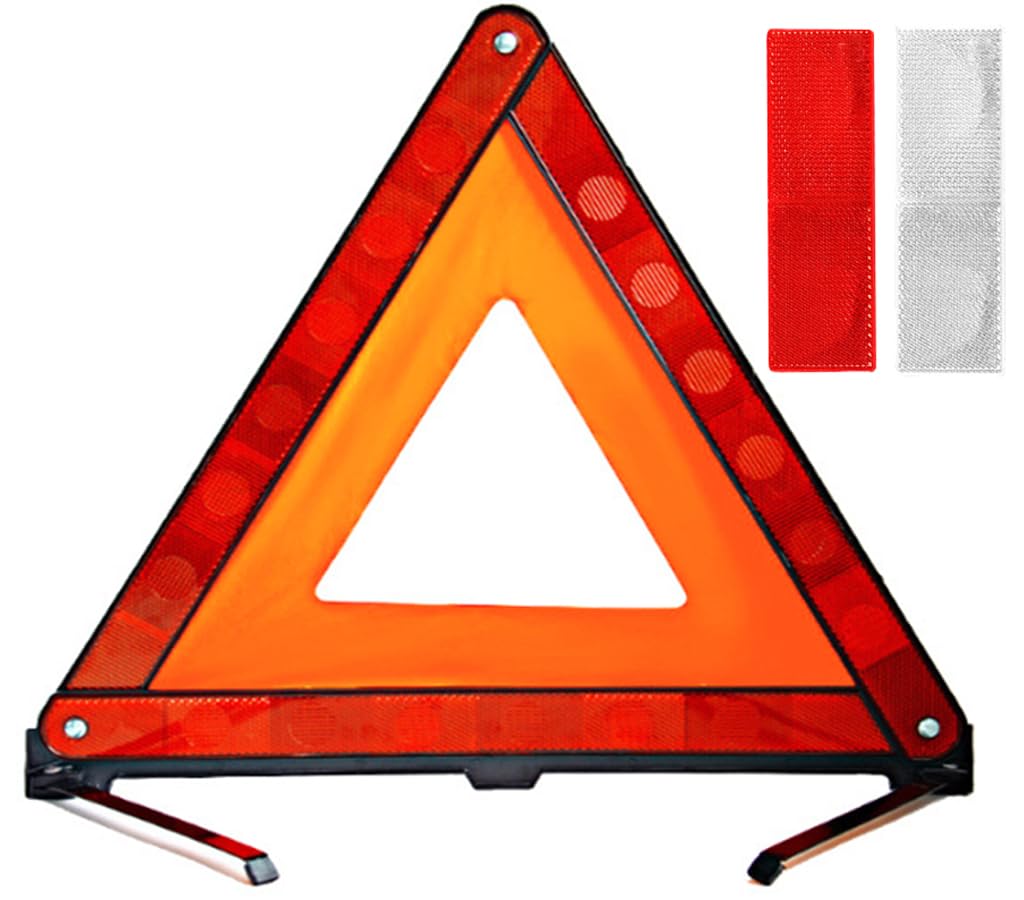 Triangolo D'avvertimento,Triangolo Emergenza,Triangolo Auto Pieghevole,Triangoli di Segnalazione,Triangolo Sicurezza Emergenza,per la Costruzione di Strade e Incidenti di Sicurezza