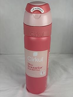 Cirkul 26oz StrawSip Flip Bottle, Charmed (Coral)
