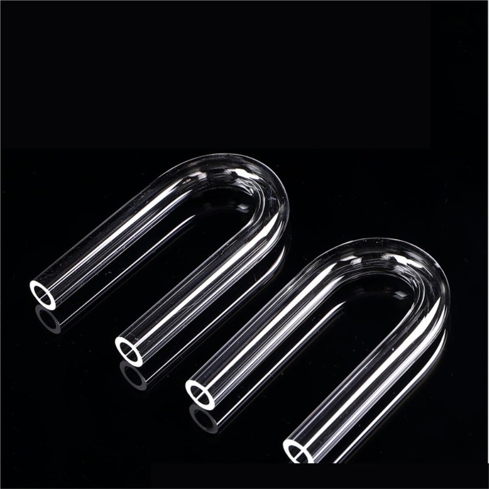 Clear Acrylic Tube， Acrylic U Tube Pack of 2 for Aquarium Fittings Multiple Sizes(20mm)