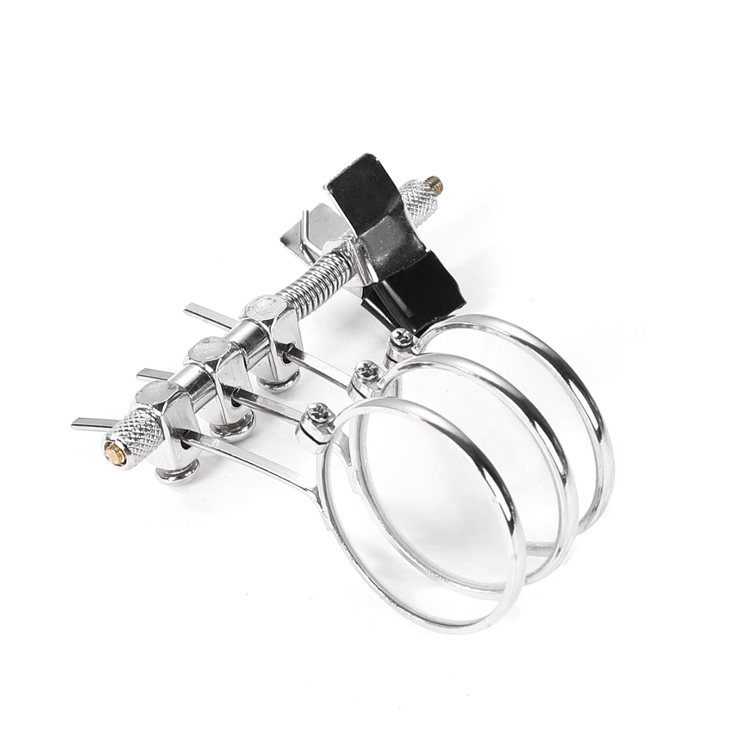 Jeweller's Eye Loupe 3.3X, 6.6X, 9.9X Triple Ocular Loupe Steampunk Lens Clip on Retro Magnifier Jewellery Making Repair Lightweight Magnifier