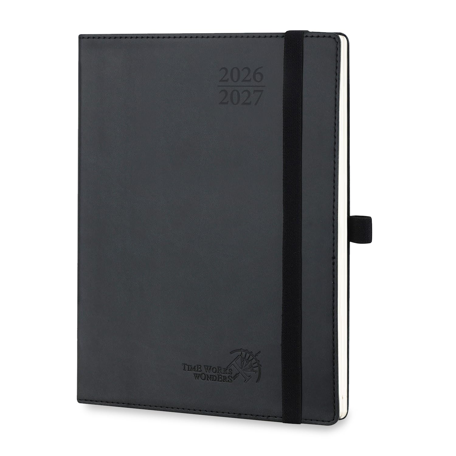 POPRUN 2026-2027 Academic Diary A5 Week to View (22x16.5 cm) Soft Cover 17 Months (Aug'26 - Dec'27) Vertical Weekly 26/27 Mid Year Planner(Black) โ image 1