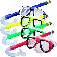 Kit de Mergulho Infantil Completo – Máscara de Visão Panorâmica e Snorkel Antirrespingo | Leve, Seguro e Confortável | Diversão Garantida na Piscina, Praia e Cachoeira