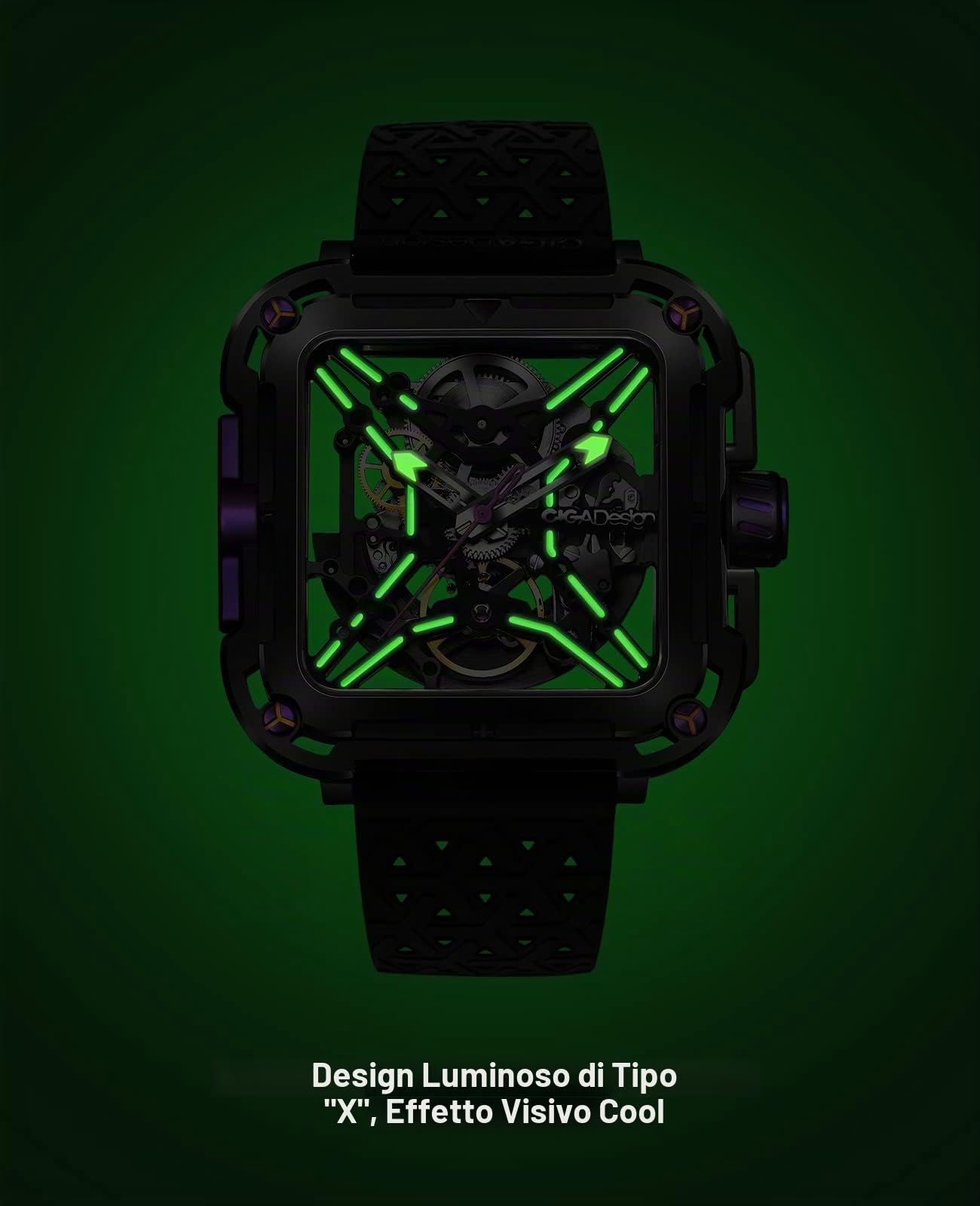 CIGA Design X Series SUV Orologio Meccanico Automatico Scheletrato