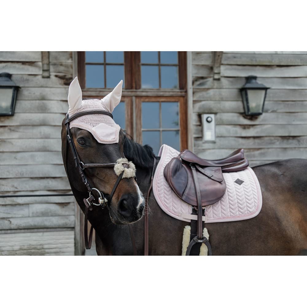 Bonnet Anti-Mouche Cheval Wellington Velvet Pearl - Kentucky Horsewear