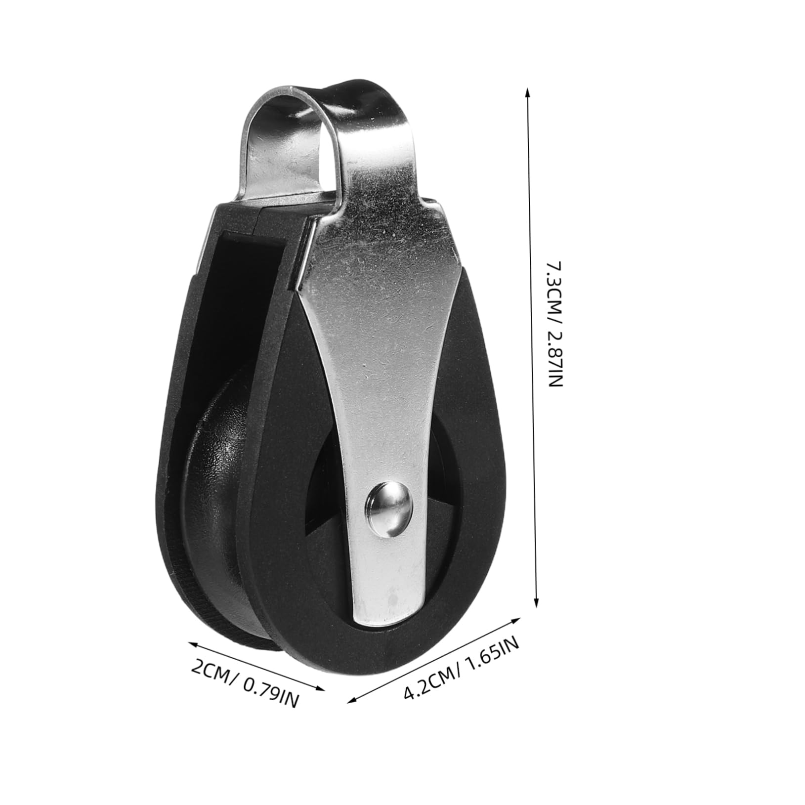 ifundom Smooth Sailing Pulley Block Stainless Steel Nylon Hardware for Kayak Anchor Trolley Efficient Rope Gliding Essential Sailing Equipment