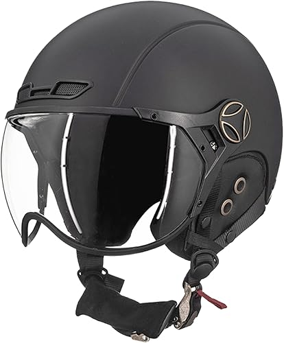 ILM Casco de bicicleta para adultos, casco de esquí, snowboard para hombres y mujeres, con visera extraíble, orejeras ASTM CPSC y CE Z102