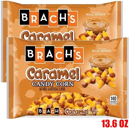 Maíz de caramelo de caramelo, paquete de 2, hecho con miel real, cosecha Halloween, Acción de Gracias, otoño, delicias - Brach's