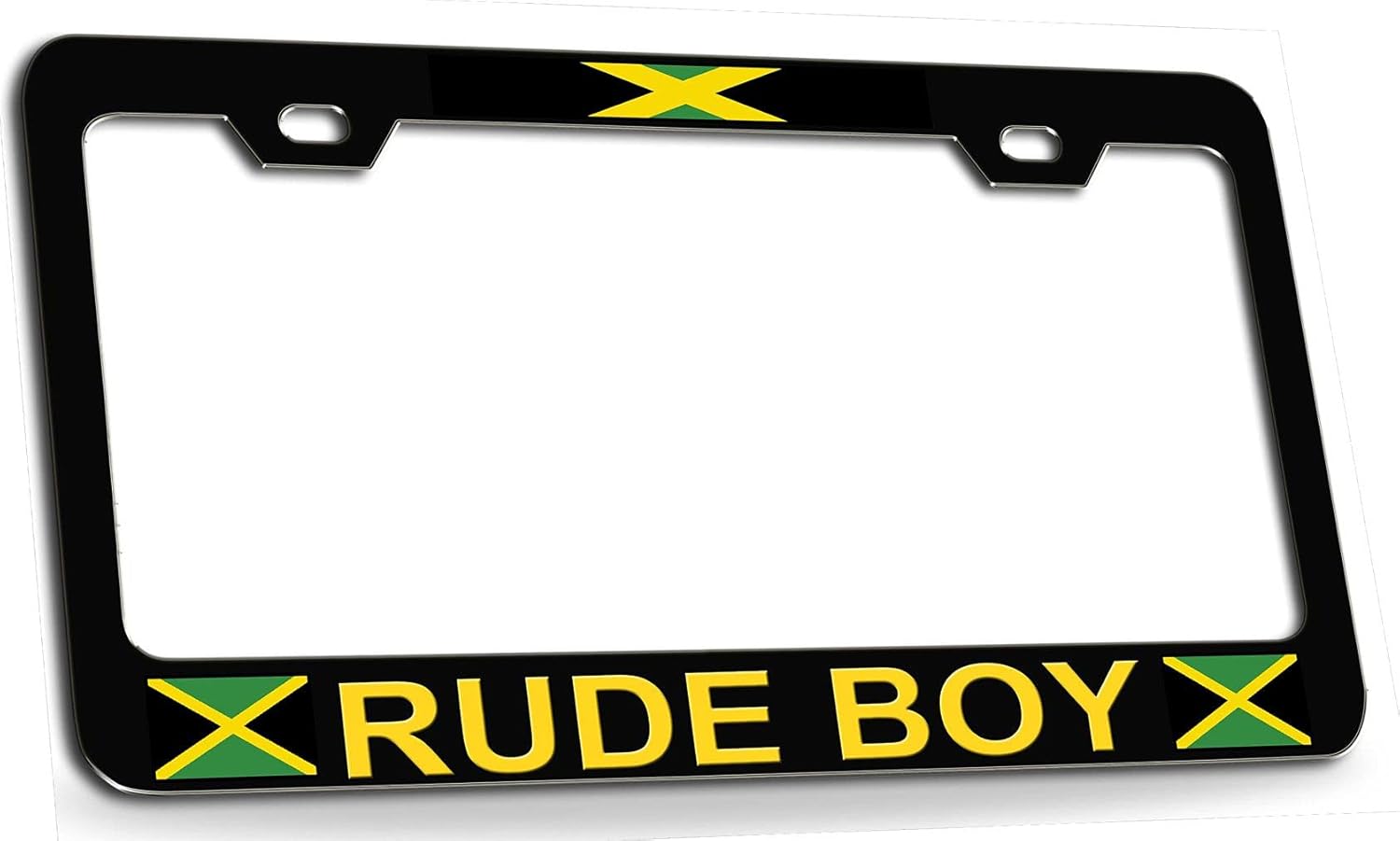 Rude BOY 1 Jamaica Jamaican Steel Metal License Plate Frame by, I3