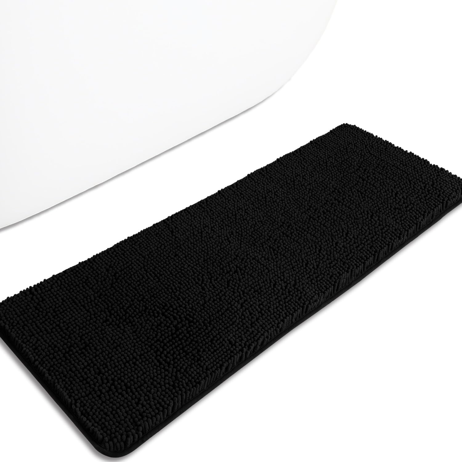 PureSwan Bathroom Runner Rug 47 x 17 Inch – Long Bath Mat | Absorbent and Washable Thick Chenille Bath Rug Non-Slip Runner Rug for Bathroom, Shower,