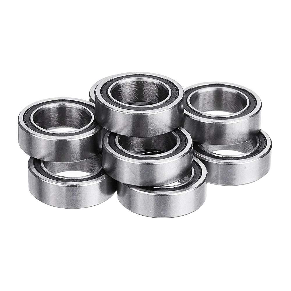 HYUJNAFZR 10pcs 6700-2RS 10x15x4mm 10x16x5mm Miniature Double Rubber Seal Deep Groove Ball Bearing(15MM)