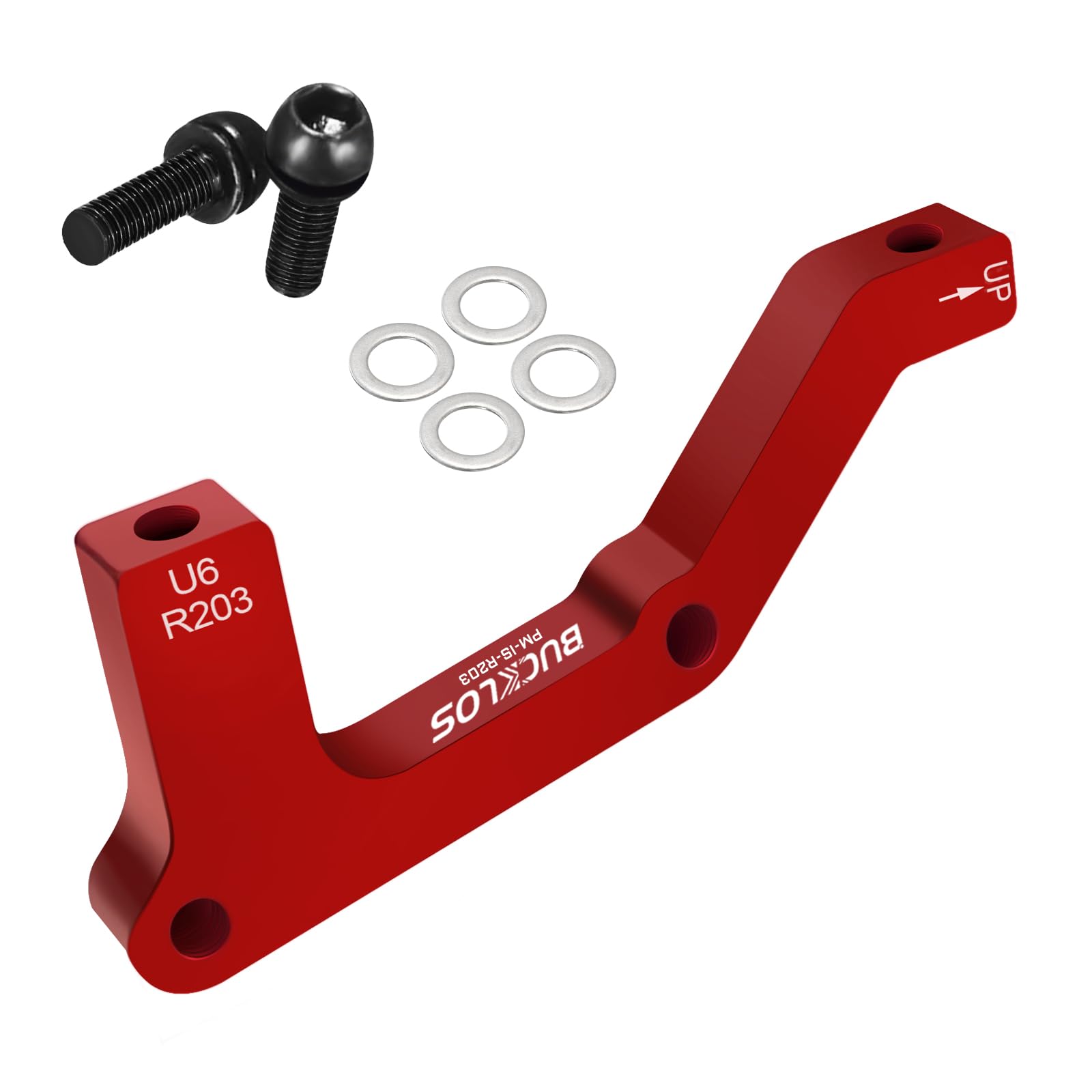 AEYINO Disc Brake Adapter,PM/Is Front Rear 180/203mm Disc Brake Rotor,CNC Machined Aluminum Alloy Caliper Mount Adapter for Mountain Bike