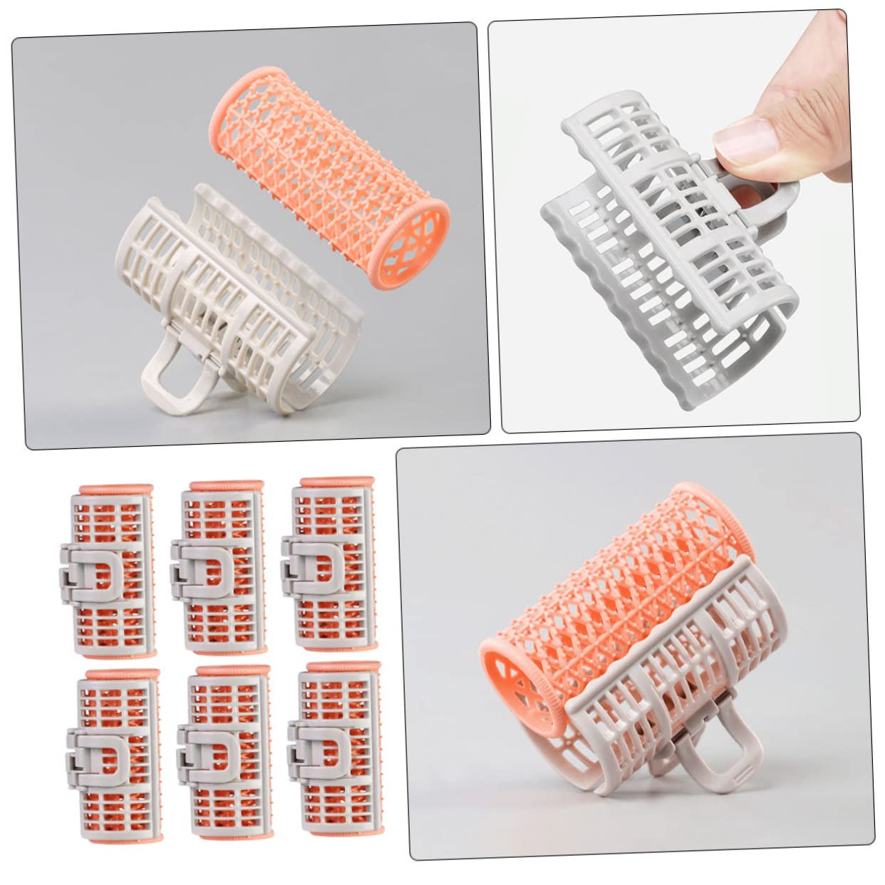 18pezzi Rulli Per Strumenti Di Acconciatura Per Donna Clip Per Riccioli Senza Calore Per Creare Frangette Aria e Naturali Facile Da Usare e Sicuro Per Tutti Tipi Di