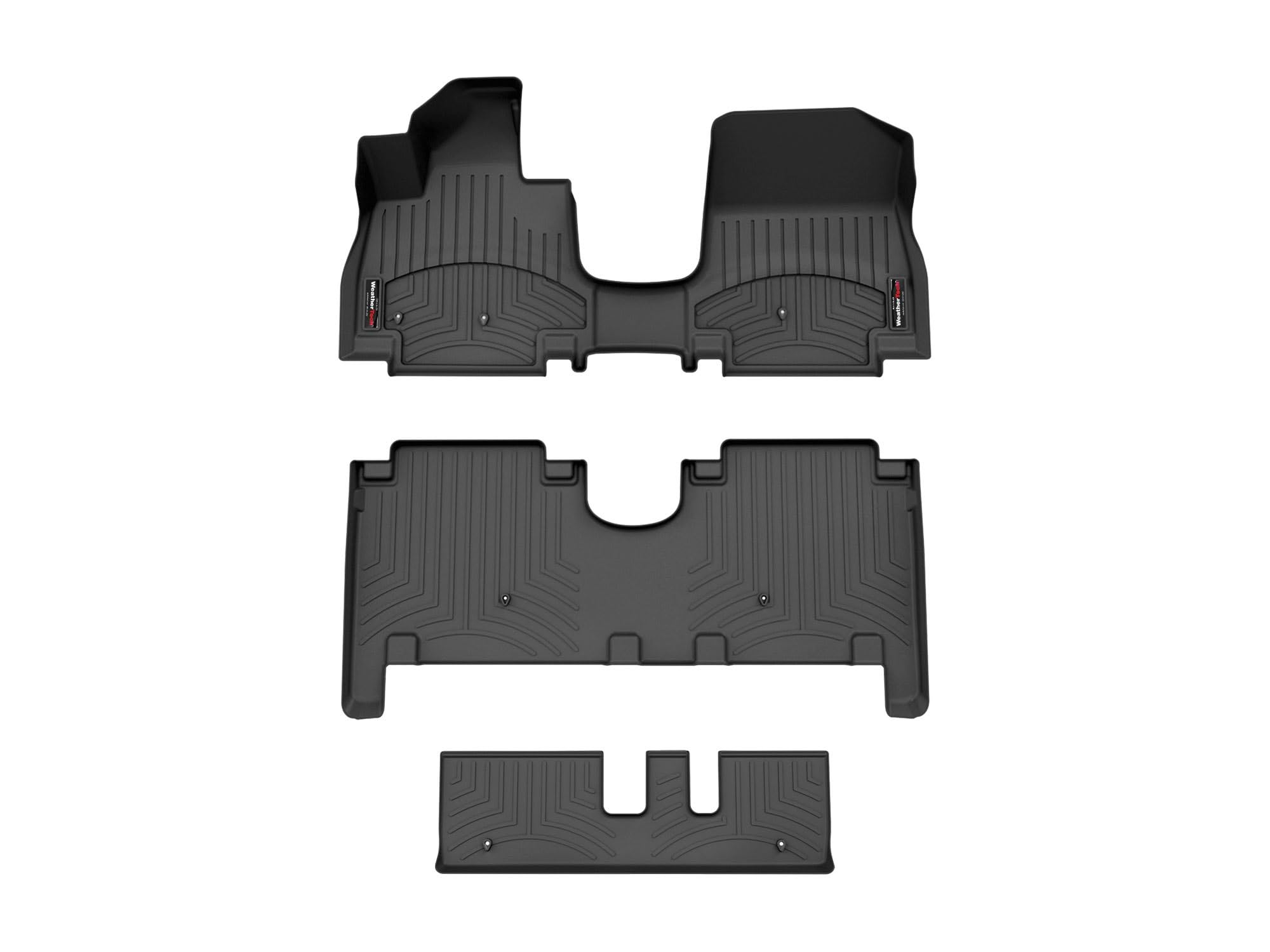 WeatherTech Custom Fit FloorLiners for Hyundai ioniq9 - Full Set (441946-1-2-3), Black