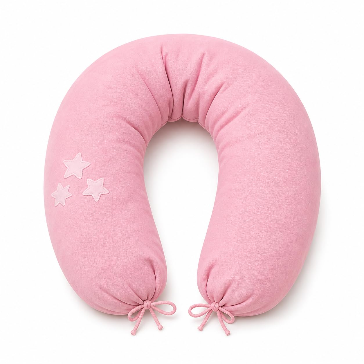 Almohada de Lactancia XXL algodón orgánico con Relleno de ceiba | Almohada grande para Lactancia y biberón | Almohada para Embarazadas | antialérgica y silenciosa | 190x30 cm, Rosa
