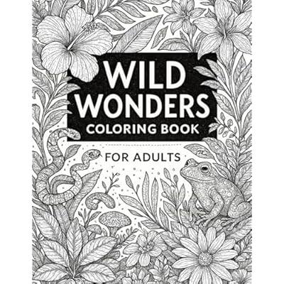 Wild Wonders Coloring Book for Adults