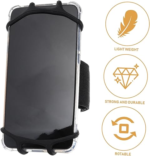 Miniatura 9 de DOITOOL Banda giratoria de silicona para teléfono con alta elasticidad para correr, ciclismo, deportes al aire libre, cómodo soporte de muñeca