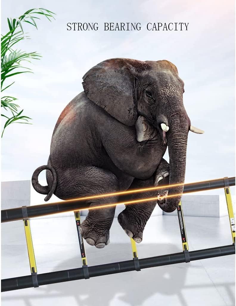 Telescoping Ladder,Telescoping Ladder,Multi-Purpose Ladders,Emergency Use Portable Extendable Step Ladders 330 Lb Large Loading Capacity