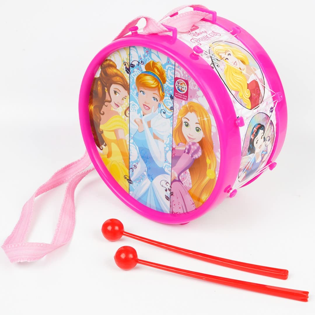 Ratnas Disney Musical Drum Junior Princess Printed Musical Instrument Toy Drum Set with 2 Sticks & Hanging Strap for Toddlers, Kids (B0BMX1MWT1) Amazon Price History, Amazon Price Tracker
