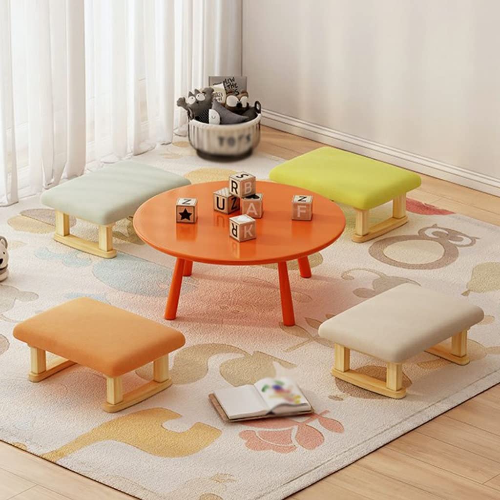 Antico Poggiapiedi Vittoriano In Noce Con Aghi Floreali, Ottomano Con Poggiapiedi, Sgabello 15