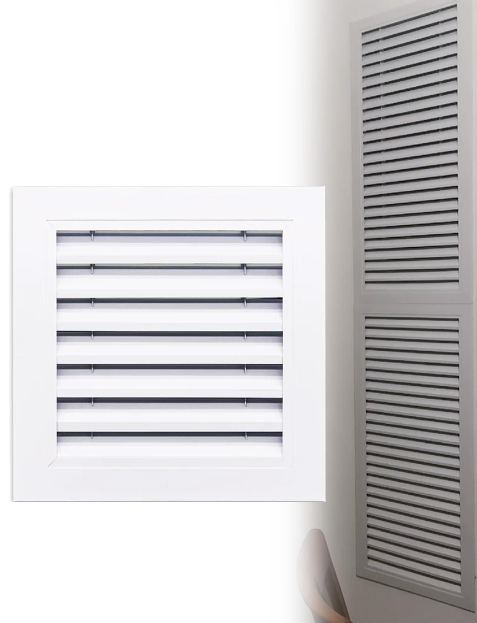 Grille persiennes aluminium d'aération plafond pour éliminer l'humidité de la salle de bain