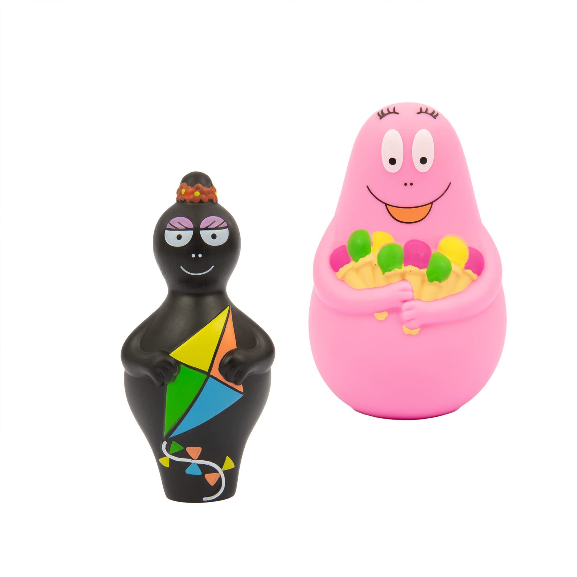 Giochi Preziosi Barbapapà - Barbabravo et Barbottina - Lot de 2 Mini Personnages - Série 1 - Tous à Collectionner - pour Enfants à partir de 12 Mois BAP04400
