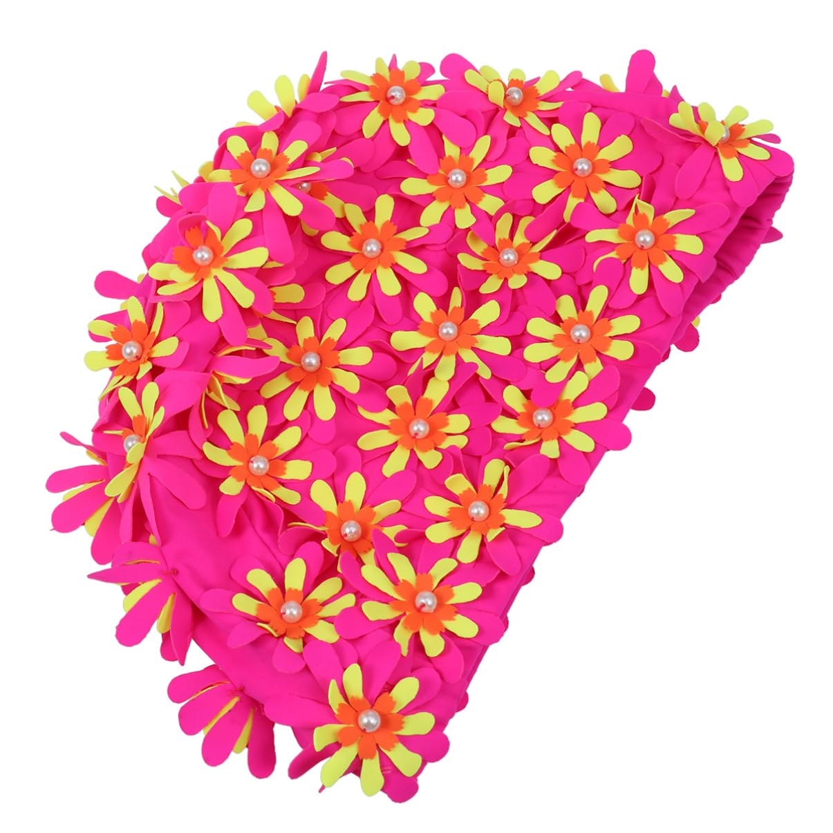 Didiseaon 2piezas Gorro De Natación para Mujer Diseño Floral y Protección para Oídos Único para Piscina y Playa Color Rosa