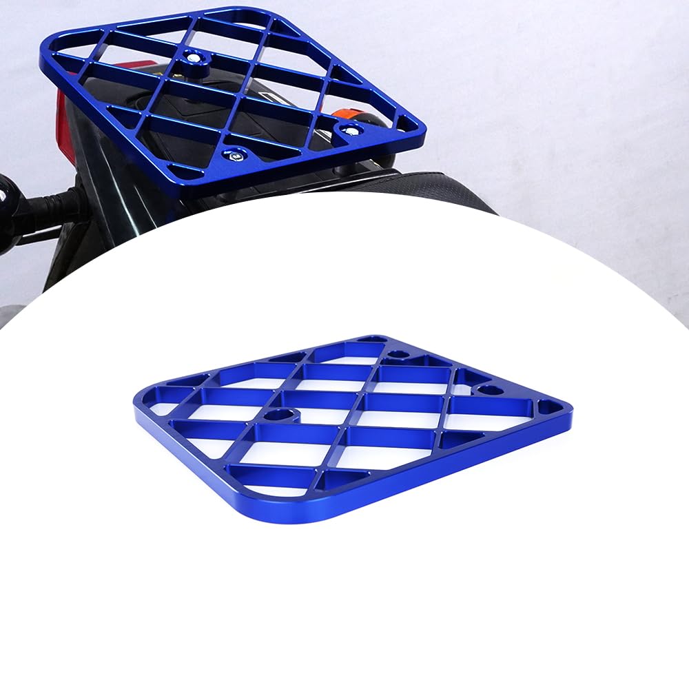 Xitomer Motorcycle Luggage Cargo Rack Fit for TW200 1987-2025 Motorcycle Rack Luggage Rack (Blue)