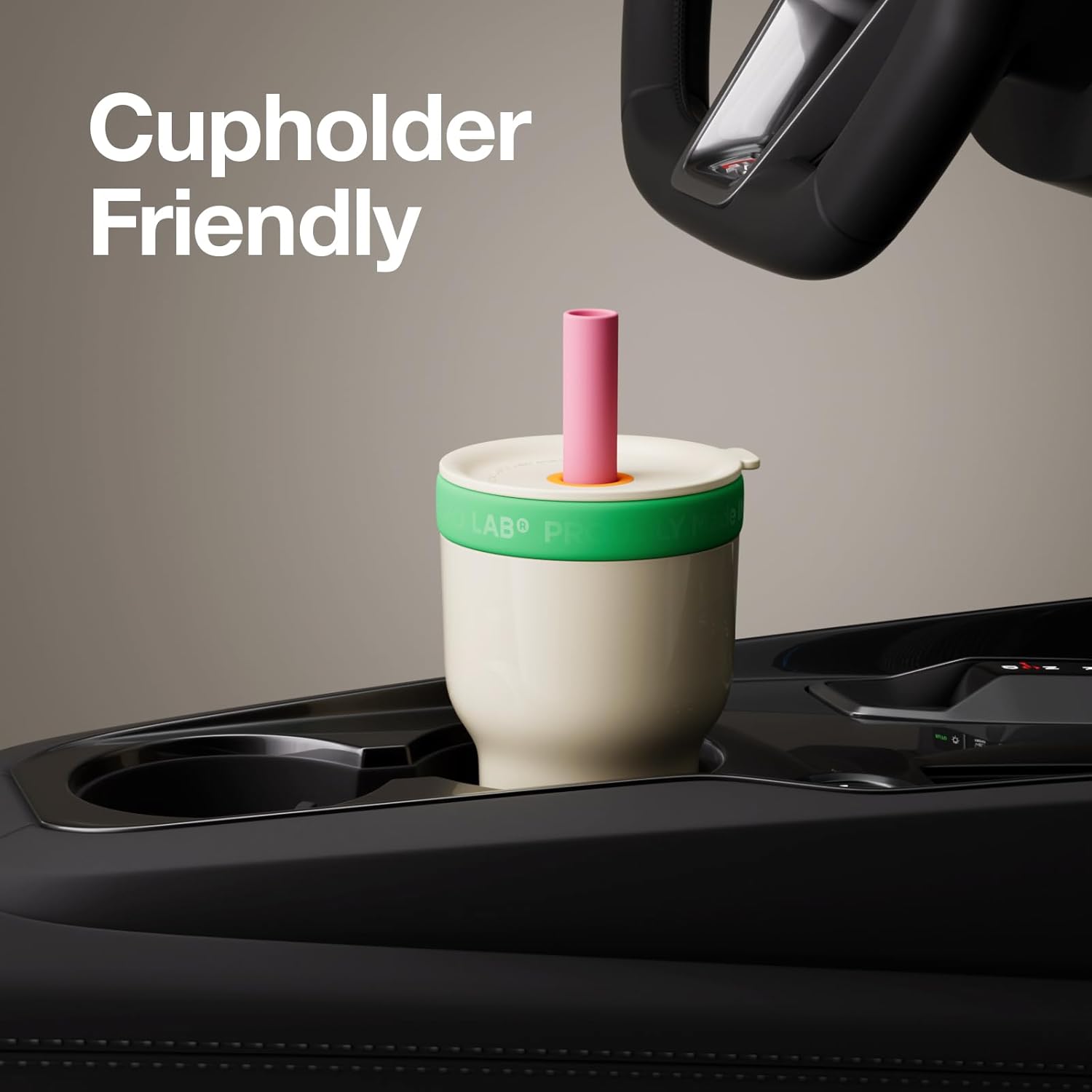 CHAKO LAB Insulated Stainless Steel Water Bottle | Dual-layer tumbler with Glass Linner and Stainsteel Linner | BPA-Free Leak Proof Thermos | 20oz Bottle with Two Straw | White and Green - Image 4