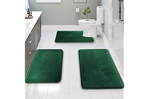 Clara Clark 3 Piece Bathroom Rugs Bath Mat Set