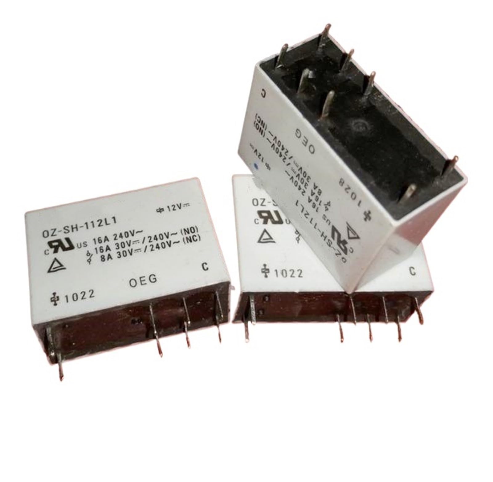 Relais 24V OZ-SS-124L commutateur 16A 8 broches pour domotique