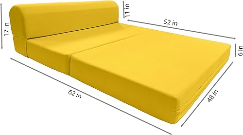 Miniatura 324 de Sofá cama plegable color gris de espuma, 6 pulgadas. Grosor x 32 pulgadas, ancho x 70 pulgadas. Cama de Invitados, cama plegable con espuma de alta