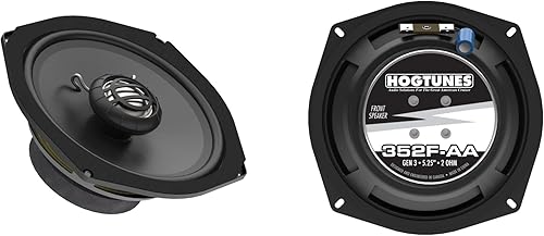 Miniatura 7 de Hogtunes Kit AA de 225 SG con amplificador RMS de 225 vatios y altavoces frontales de 5.25 pulgadas (paquete de 2), se adapta a motocicletas