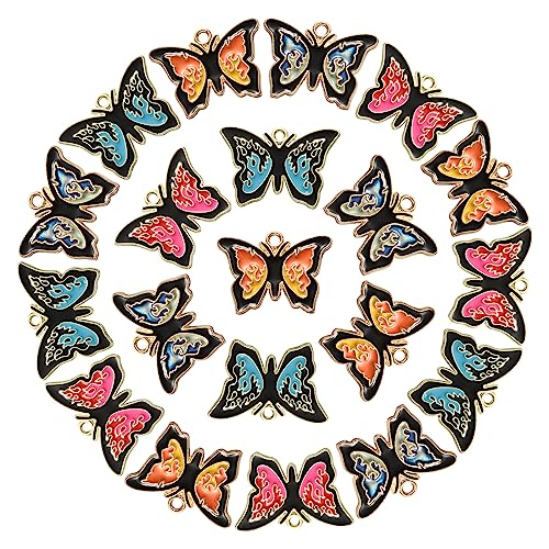 Catálogo para Comprar On-line Colorante Mariposa Tonos - los más vendidos. 47 KitBeads - Abalorio de mariposa de 4 estilos esmaltado, colorido, gótico, para insectos, tono negro, Y2K, mariposa, para hacer joyas, pulseras a granel, YH-ENAM-CJ0004-60