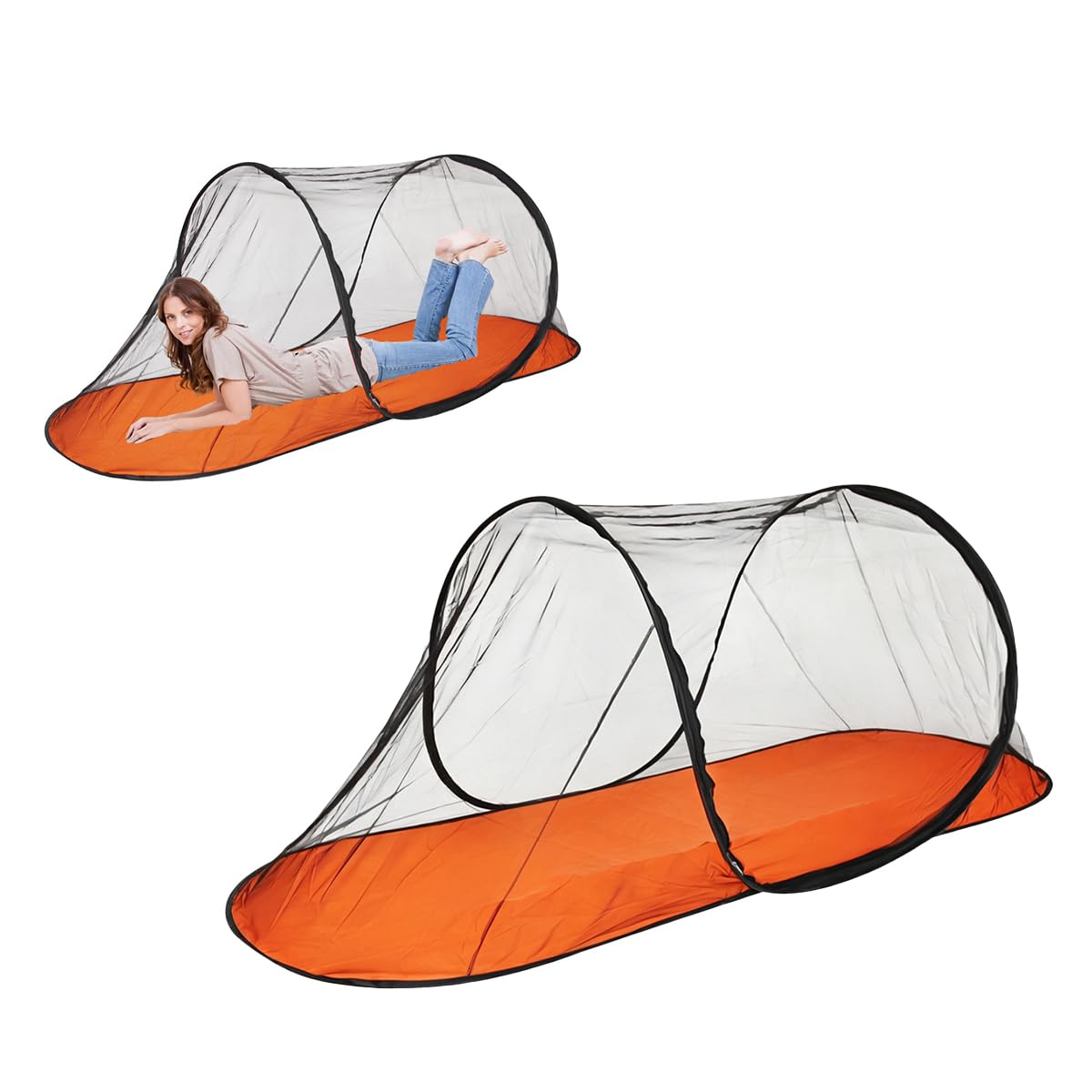 新品 大型 ワンタッチテント ポップアップテント キャンプ 簡単 メッシュ Amazon.co.jp: メッシュテント 1人用 ポップアップテント 長さ 2mx 幅