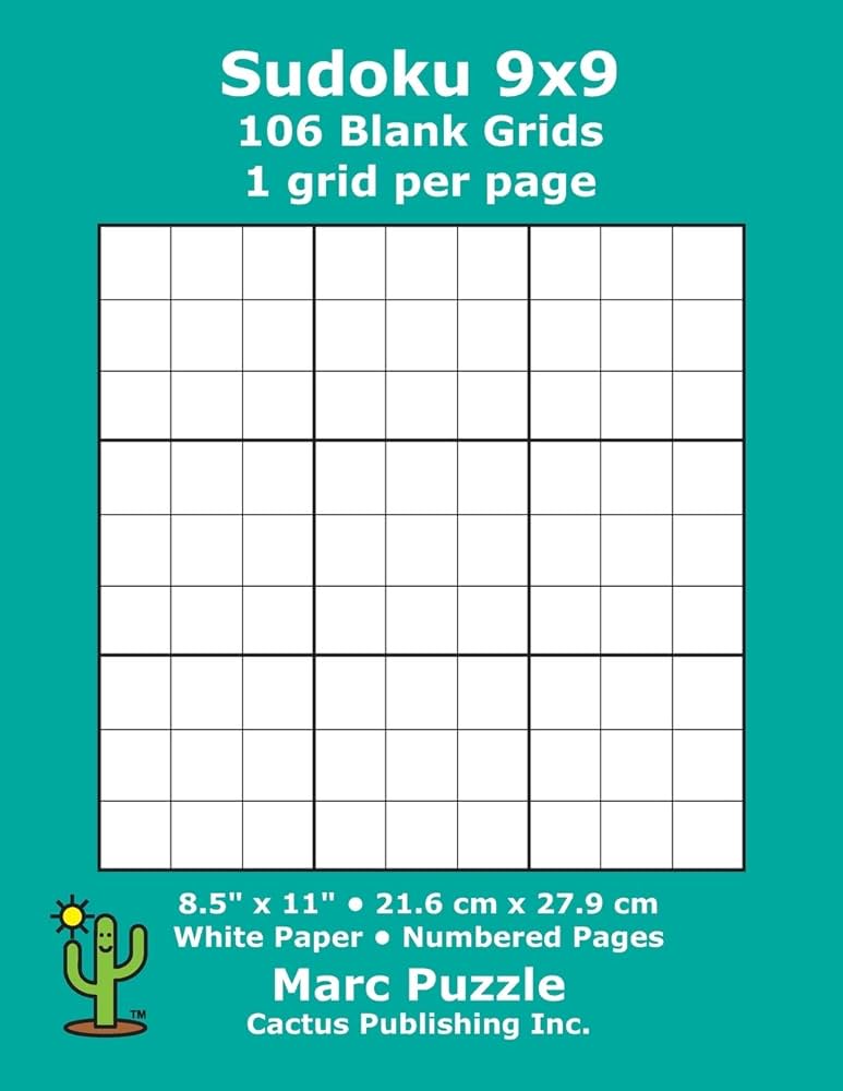sudoku-9x9-106-blank-grids-1-grid-per-page-8-5-x-11-216-x-279-mm-white-paper-page-numbers-number-place-su-doku-nanpure-9-x-9-puzzle-template-boards for Blank Printable Sudoku Grids Free Sudoku 9x9 - 106 Blank Grids: 1 grid per page; 8.5